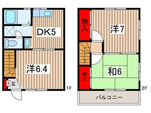 細井ハイツの物件間取画像